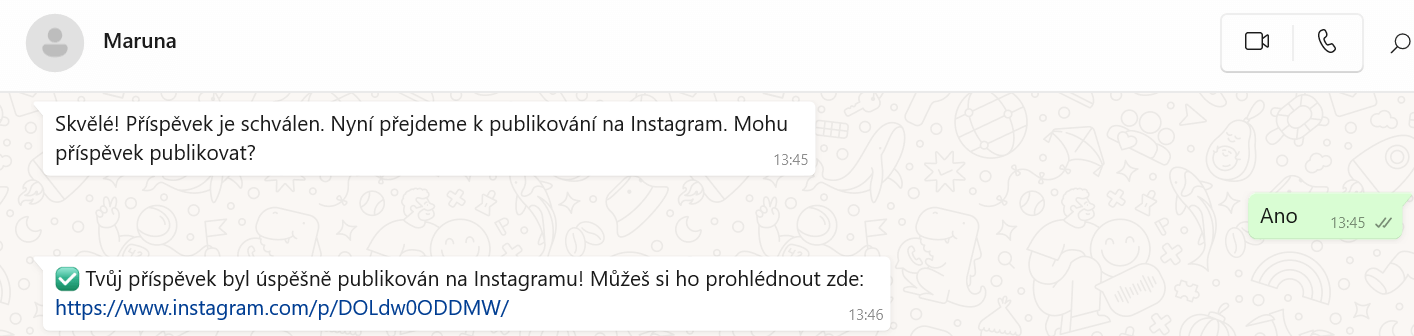 publikace Sockařkou Marunou