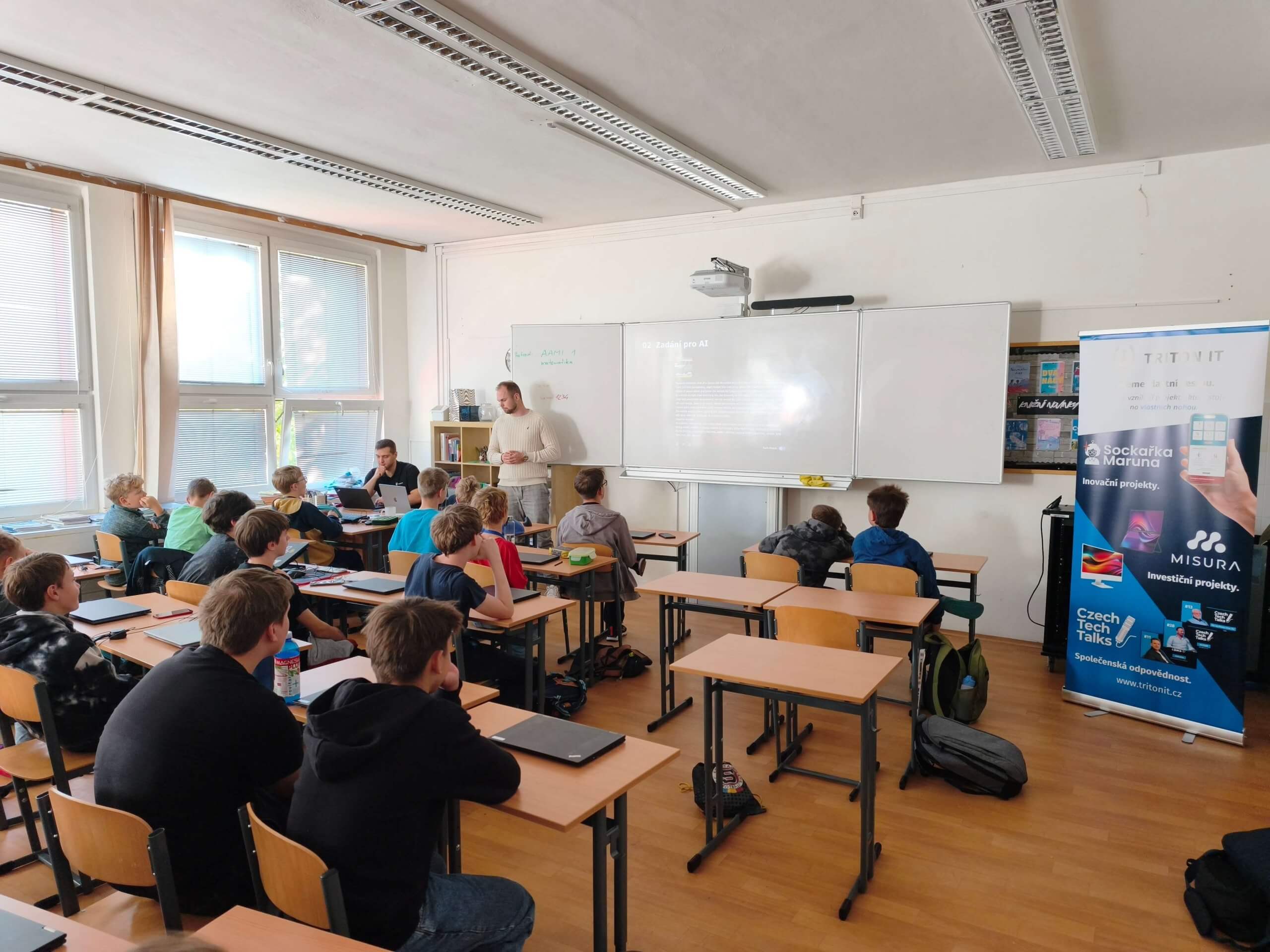 TRITON IT na besedě na základní škole