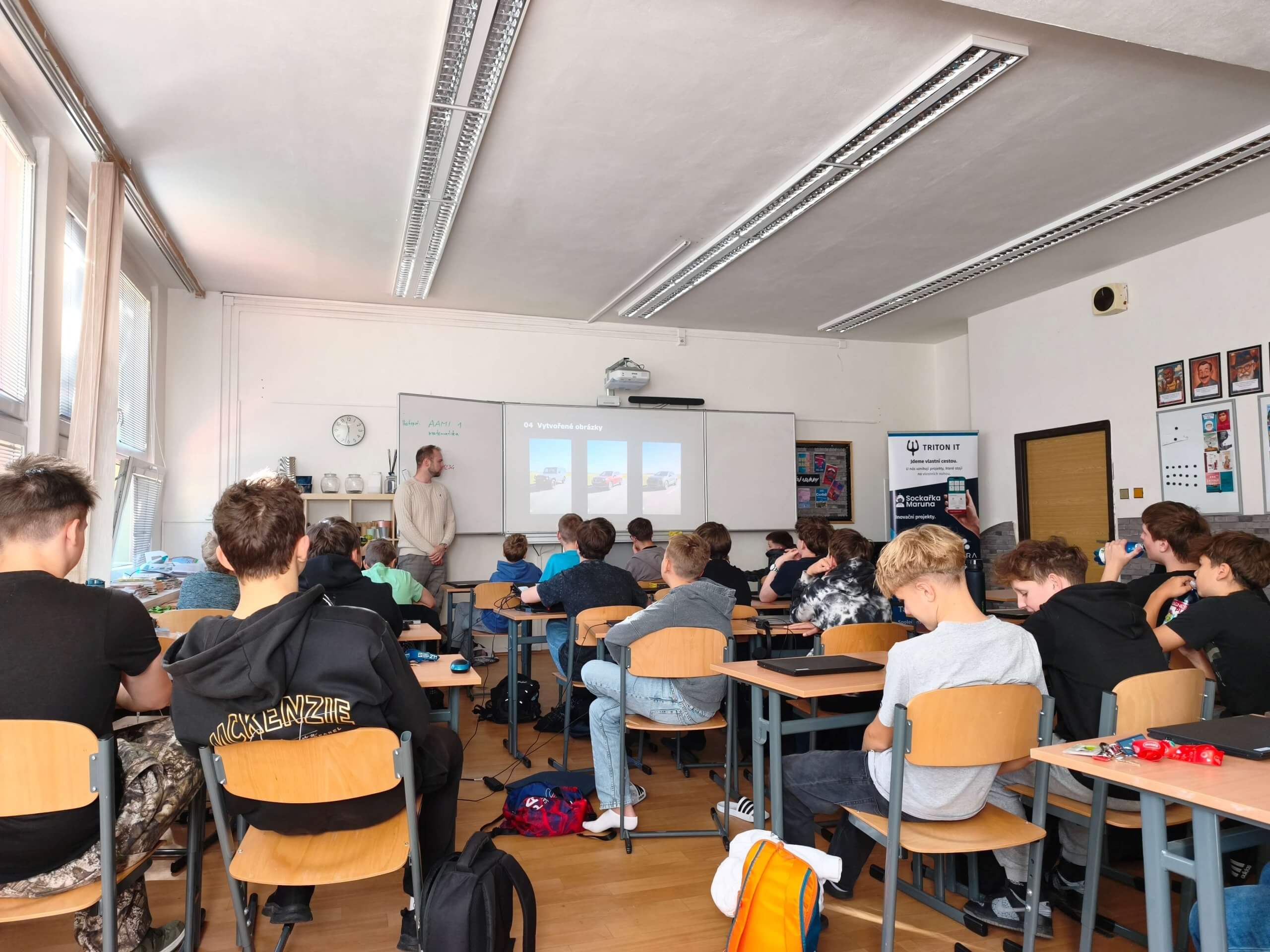 TRITON IT na besedě na základní škole