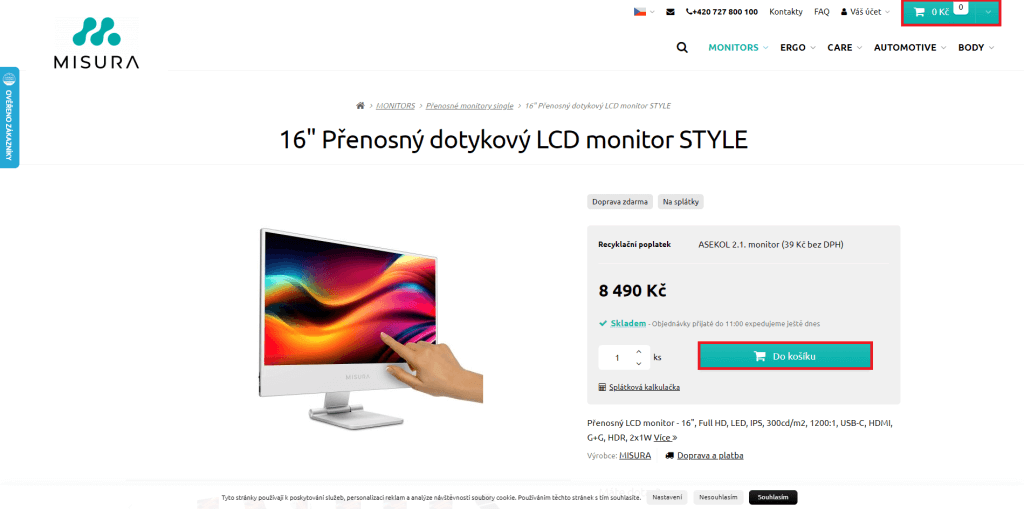 Měření konverzních cílů v e-shopu.