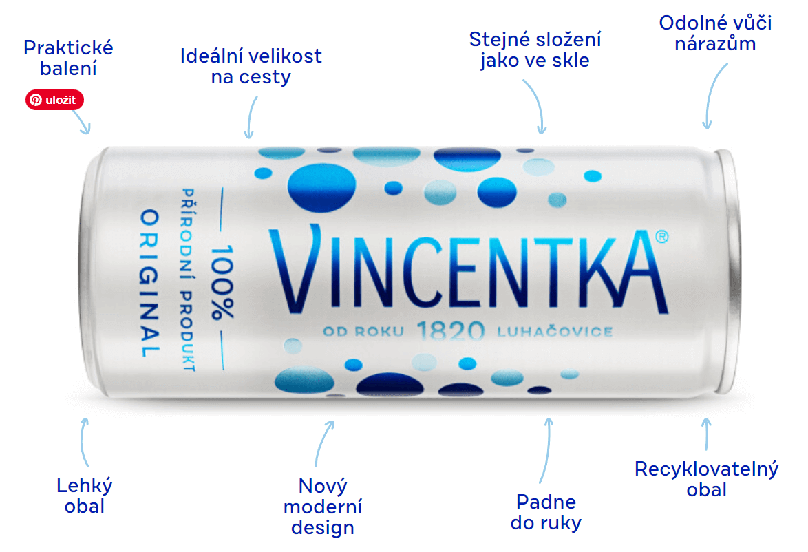 Nový produkt Vincentka v plechu